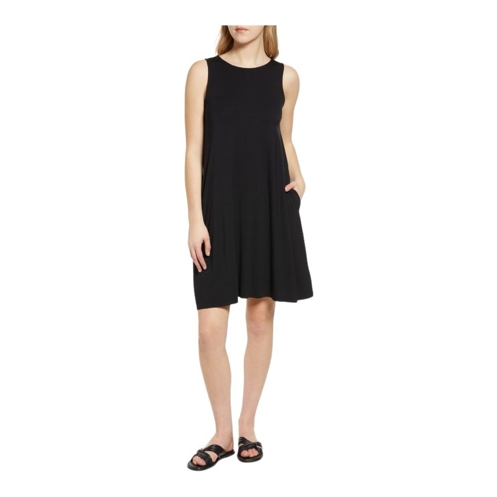 ♥️Caslon♥️Black Sleeveless swing dress Size (Small)